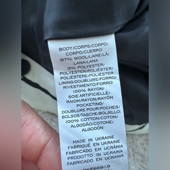 Marc Jacobs pinstripe black wool blend dress pants size 4 - Picture 5 of 7